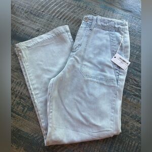 DEX NWT Light Blue Utility Pant Size Small 14” waist laid flat, 26” inseam